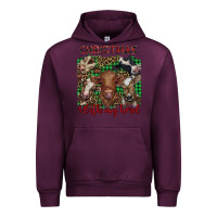 Mauve Wine christmas with my herd cows Urban Hoodie - BarkalooDesign