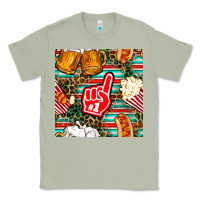 Matcha american football snacks with serape and leopard Classic Tee - BundleAndBundleShop