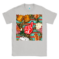 Moon Dust american football snacks with serape and leopard Classic Tee - BundleAndBundleShop