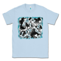 Dusty Blue cowhide glitter tooled leather background Classic Tee - RanaPortraitStore
