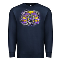 Navy halloween rainbow Premium Sweatshirt - CowhideDigitalArt