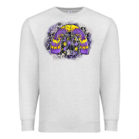 Oatmeal Heather halloween rainbow Premium Sweatshirt - CowhideDigitalArt