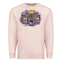 Pale Pink halloween rainbow Premium Sweatshirt - CowhideDigitalArt