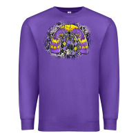 Purple halloween rainbow Premium Sweatshirt - CowhideDigitalArt