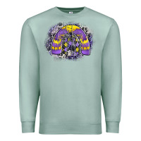 Seafoam halloween rainbow Premium Sweatshirt - CowhideDigitalArt