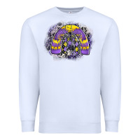 White halloween rainbow Premium Sweatshirt - CowhideDigitalArt