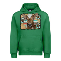 Emerald western wreath baby calf Urban Hoodie - BarkalooDesign