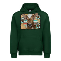 Forest Green western wreath baby calf Urban Hoodie - BarkalooDesign