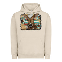 Pigment French Oak western wreath baby calf Urban Hoodie - BarkalooDesign