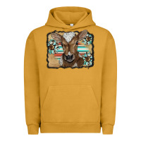 Pigment Peanut Butter western wreath baby calf Urban Hoodie - BarkalooDesign