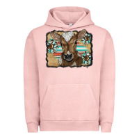 Pigment Salmon western wreath baby calf Urban Hoodie - BarkalooDesign