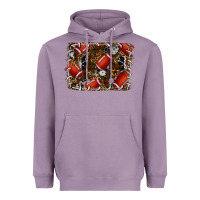 Lavender christmas football Heavyweight Hoodie - RanaPortraitStore