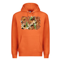 Carrot horseshoe cowhide cactus background Premium Hoodie - AdoDesignShop