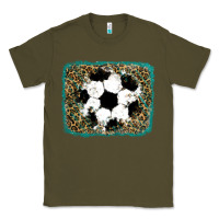 Army Green glitter soccer leopard Classic Tee - RanaPortraitStore