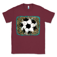 Burgundy glitter soccer leopard Classic Tee - RanaPortraitStore