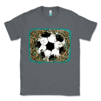Charcoal Heather glitter soccer leopard Classic Tee - RanaPortraitStore