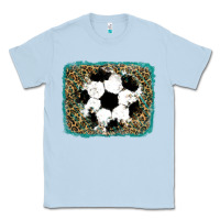 Dusty Blue glitter soccer leopard Classic Tee - RanaPortraitStore