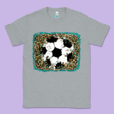 Glitter Soccer Leopard Classic Tee Designed By Ranaportraitstore