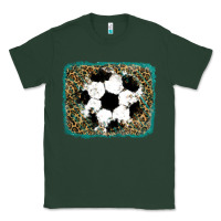 Sports Green glitter soccer leopard Classic Tee - RanaPortraitStore