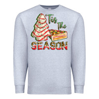 Heather Grey tis the season Premium Sweatshirt - FaDigitalArtStudio