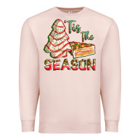 Pale Pink tis the season Premium Sweatshirt - FaDigitalArtStudio