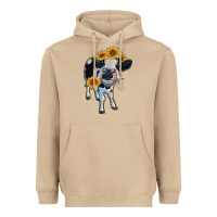 Mushroom heifer cow Heavyweight Hoodie - RanaPortraitStore