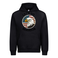 Black Lets Go Brandon American Bald Eagle Urban Hoodie - Jasminsmagicworld