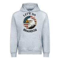Heather Grey Lets Go Brandon American Bald Eagle Urban Hoodie - Jasminsmagicworld