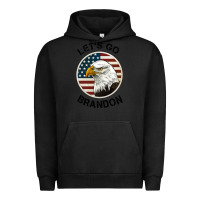Pigment Black Lets Go Brandon American Bald Eagle Urban Hoodie - Jasminsmagicworld
