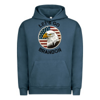 Pigment Midnight Navy Lets Go Brandon American Bald Eagle Urban Hoodie - Jasminsmagicworld