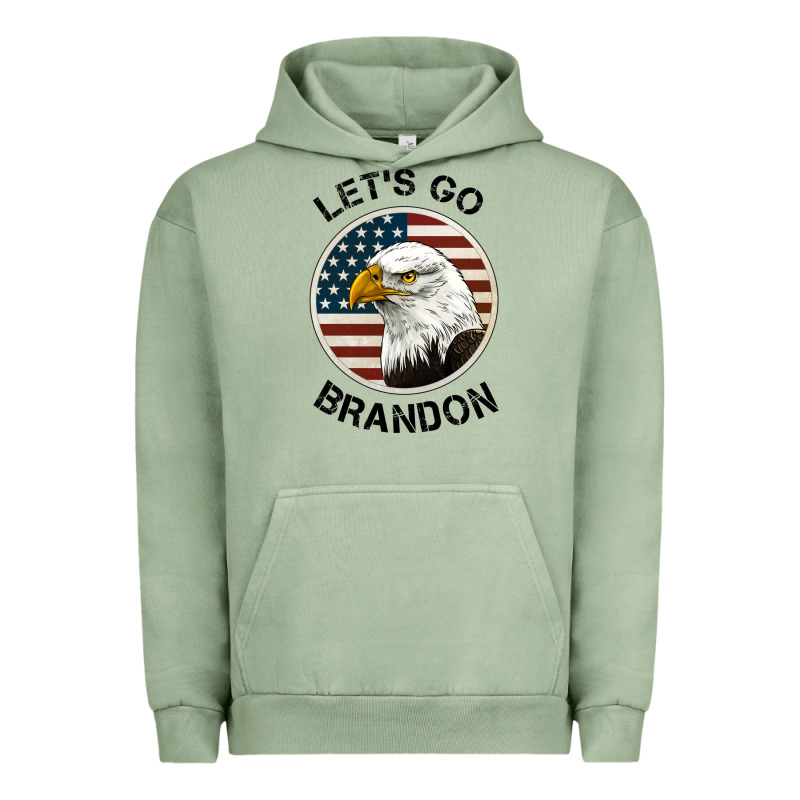 Lets Go Brandon American Bald Eagle Urban Hoodie by Jasminsmagicworld | Teevron