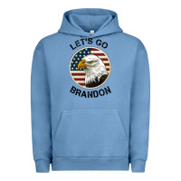 Pigment Pebble Blue Lets Go Brandon American Bald Eagle Urban Hoodie - Jasminsmagicworld