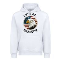 White Lets Go Brandon American Bald Eagle Urban Hoodie - Jasminsmagicworld