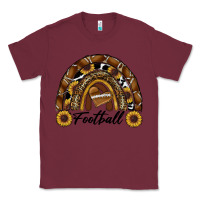 Burgundy football rainbow Classic Tee - RanaPortraitStore