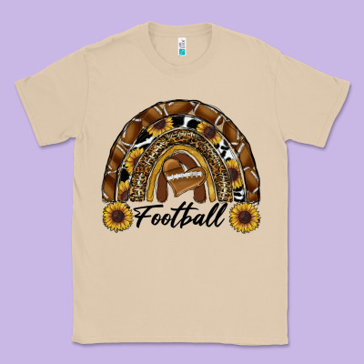 Football Rainbow Classic Tee Designed By Ranaportraitstore
