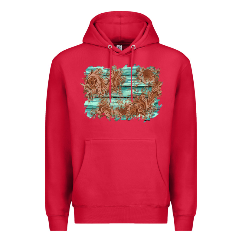 Wood Leather Background Premium Hoodie by AdoDesignShop | Teevron