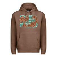 Chestnut wood leather background Premium Hoodie - AdoDesignShop