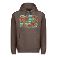 Coffee wood leather background Premium Hoodie - AdoDesignShop