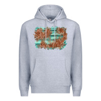 Heather Grey wood leather background Premium Hoodie - AdoDesignShop