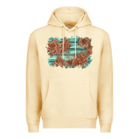 Pina Colada wood leather background Premium Hoodie - AdoDesignShop