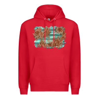 Red wood leather background Premium Hoodie - AdoDesignShop