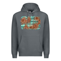 Rock wood leather background Premium Hoodie - AdoDesignShop