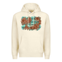 Sandshell wood leather background Premium Hoodie - AdoDesignShop