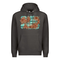 Smoke wood leather background Premium Hoodie - AdoDesignShop