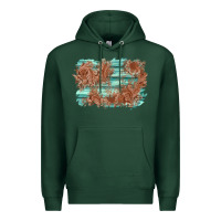 Sports Green wood leather background Premium Hoodie - AdoDesignShop