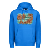 True Royal wood leather background Premium Hoodie - AdoDesignShop