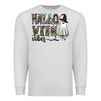 Dove Grey halloween vibes Premium Sweatshirt - CowhideDigitalArt
