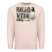 Pale Pink halloween vibes Premium Sweatshirt - CowhideDigitalArt