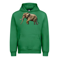 Emerald Elephant Urban Hoodie - LillyAllenDesigns