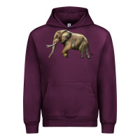 Mauve Wine Elephant Urban Hoodie - LillyAllenDesigns